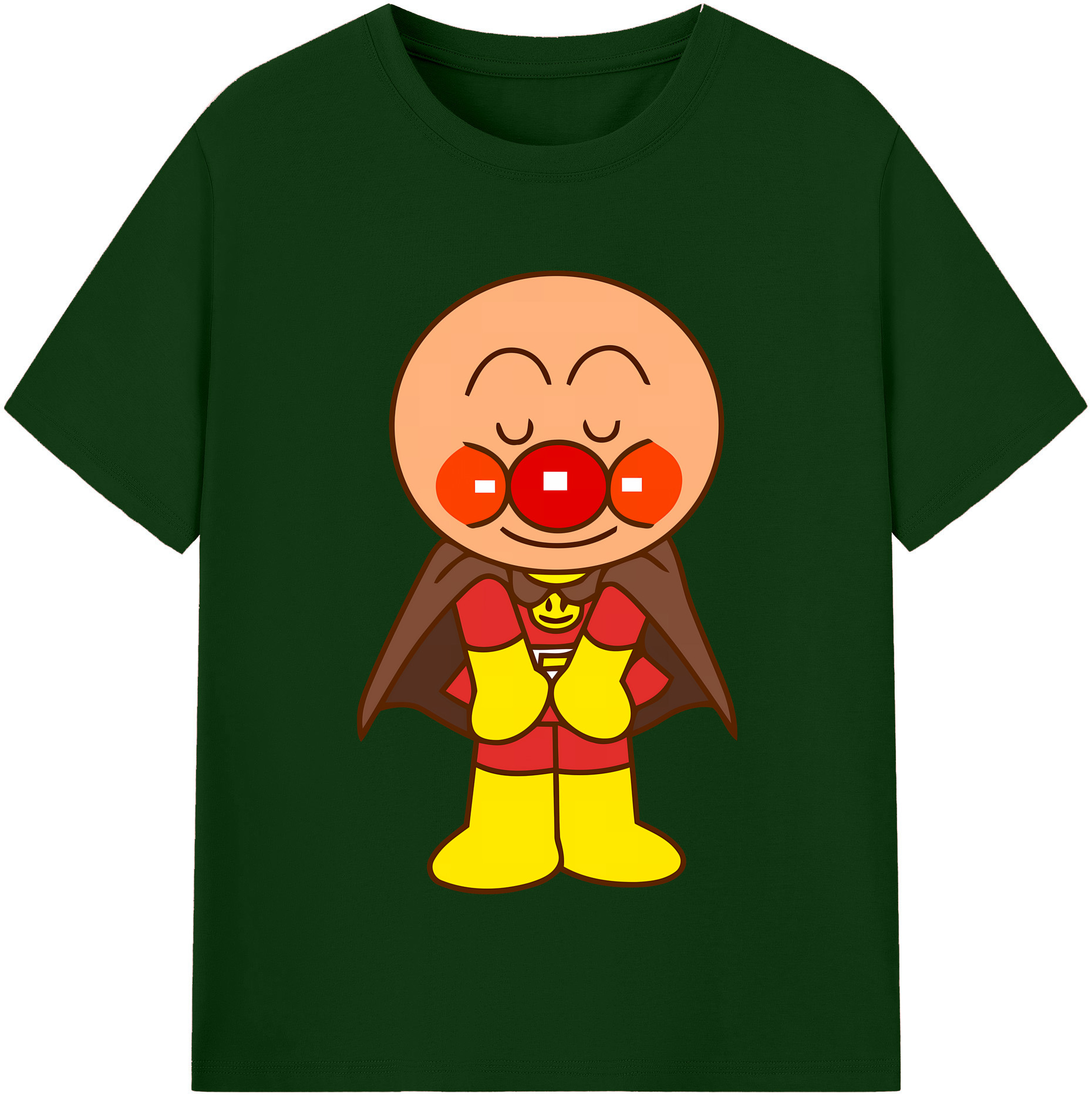 （画像用） アンパンマン Anpanman 綿100％半袖Tシャツ（フロントプリント）